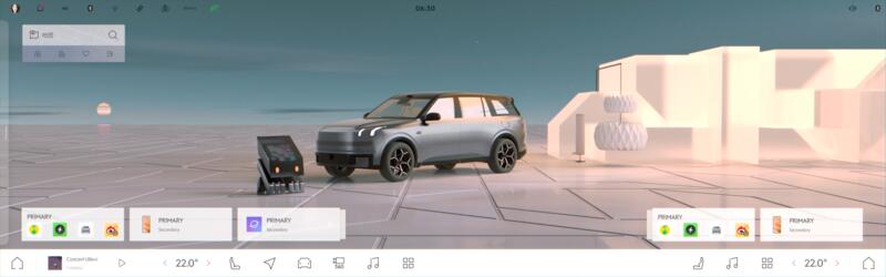 Energy Center charging screen with 3D car and station