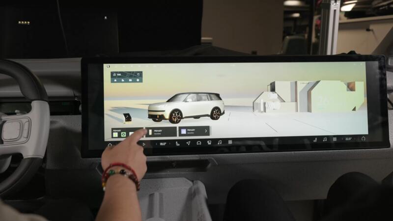 Phase 02, the same launcher rebuilt in 3D and running on the real center screen