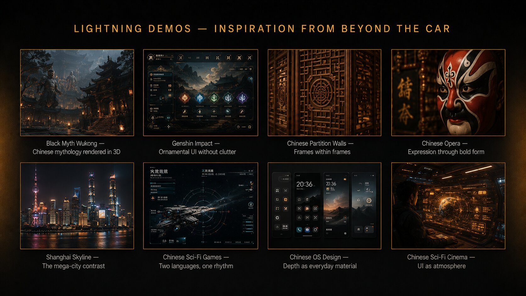 Lightning Demos board — inspiration from beyond the car