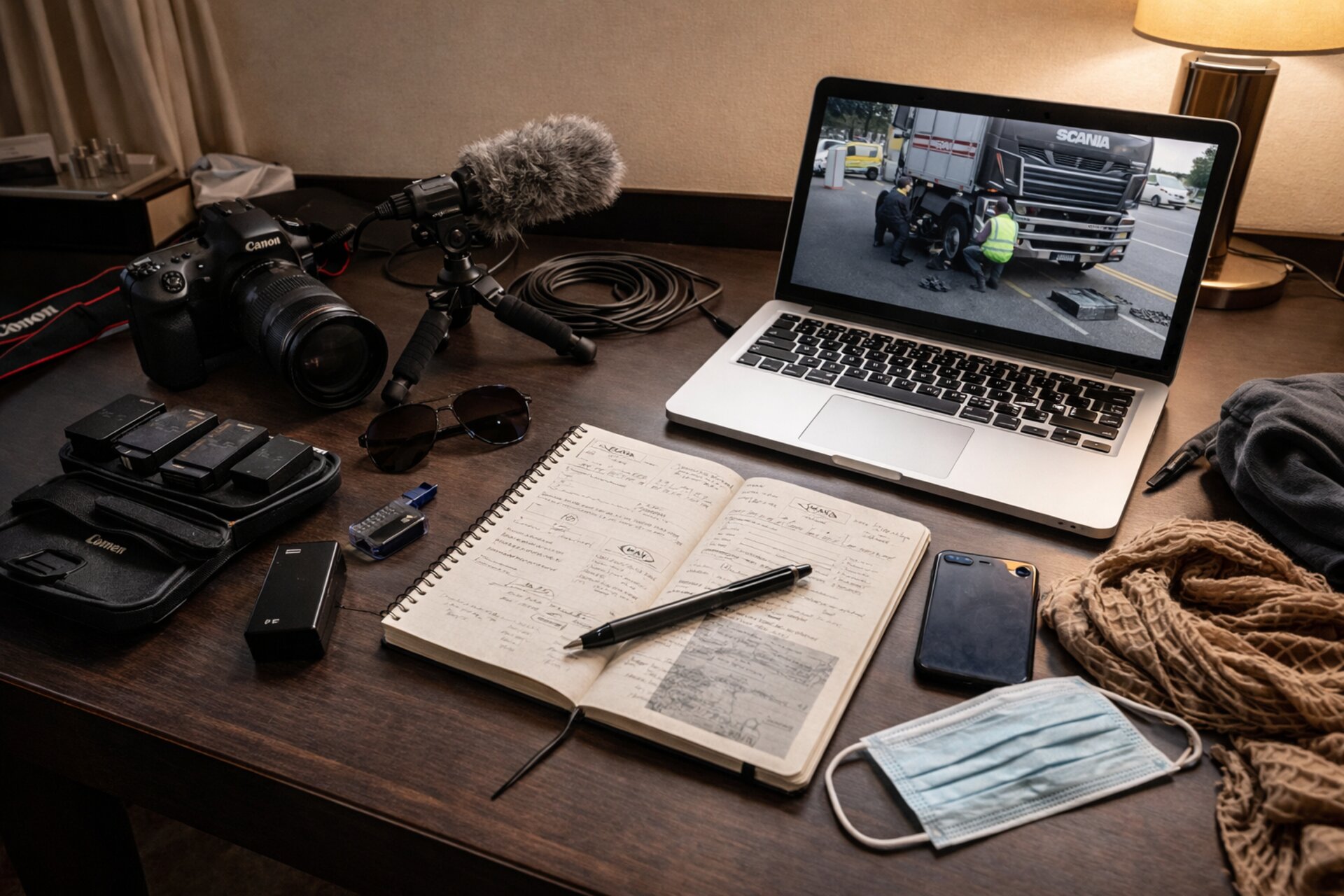Field research setup — Scania project